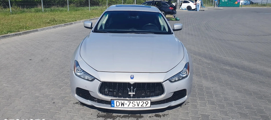 Maserati Ghibli cena 89000 przebieg: 177000, rok produkcji 2014 z Wrocław małe 92